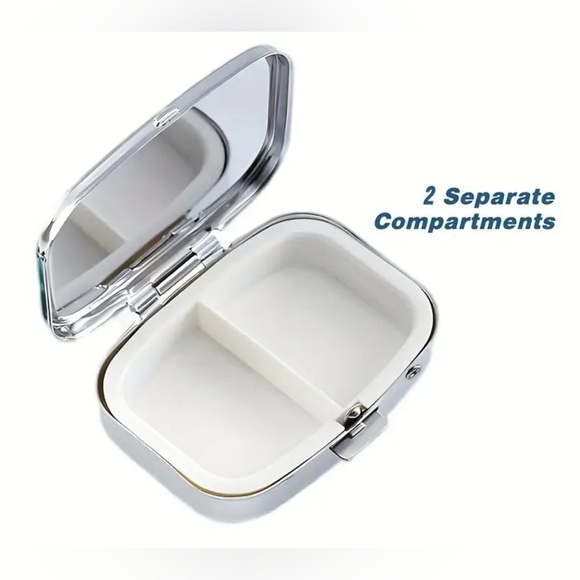 🐰 Honeycomb Bee Multi-Use Pill Box Mirror Container - Picture 5 of 7